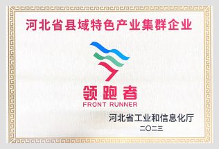 河北省縣域特色產(chǎn)業(yè)集群企業(yè)領(lǐng)跑者